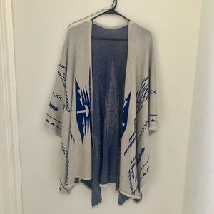 SOLD! Francesca’s Tribal Poncho Wrap